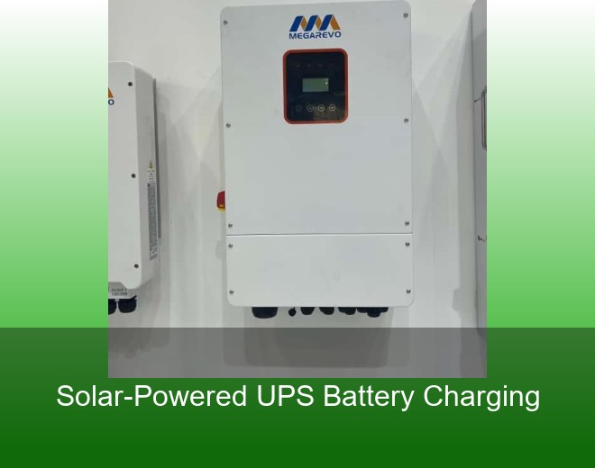 Solar-Powered UPS Battery Charging